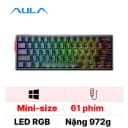 Bàn phím cơ có dây Aula AG60 Pro Xám