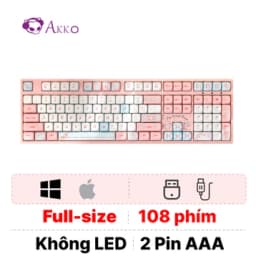 Bàn phím cơ không dây Akko 3108RF V3 Piano Sweet