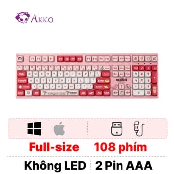 Bàn phím cơ không dây Akko 3108RF V3 Poco Piggy