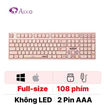 Bàn phím cơ không dây Akko 3108RF V3 Poco Lamb