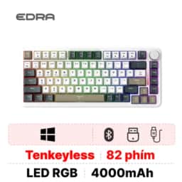 Bàn phím cơ E-Dra EK375W Trắng