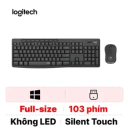 Combo bàn phím + Chuột không dây Logitech MK295 Silent