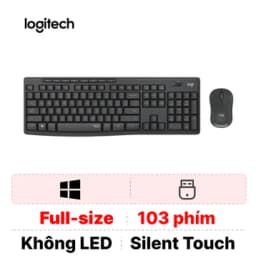 Combo bàn phím + Chuột không dây Logitech MK295 Silent
