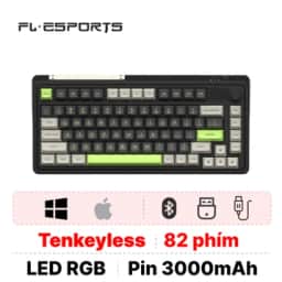 Bàn phím cơ không dây FL-Esports CMK75 Desert Grey