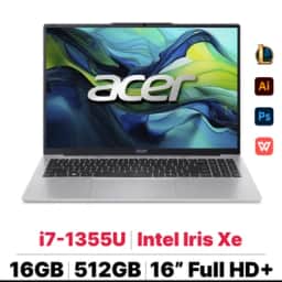 Acer Aspire Lite 16 GEN 2 AL16-52P-76DU Intel Core i7 Raptor Lake - 1355U 16GB 512GB