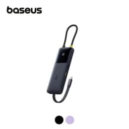 Hub Baseus 6 in 1 4K@60Hz tích hợp cáp đôi sạc PD100W / PD20W