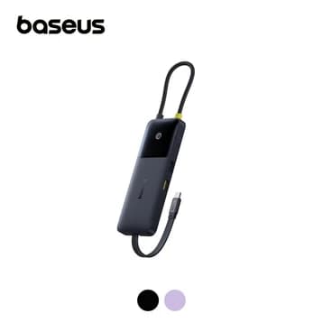 Hub Baseus 6 in 1 4K@60Hz tích hợp cáp đôi sạc PD100W / PD20W