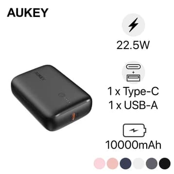 Pin sạc dự phòng Aukey 10000MAH PD 20W & QC 3.0 (PB-N83S)