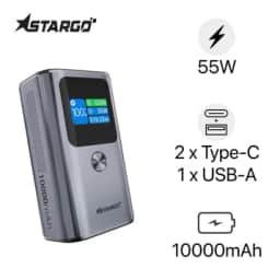 Pin dự phòng StarGO HyperCharge Gem 1 10000mAh 55W 2C1A