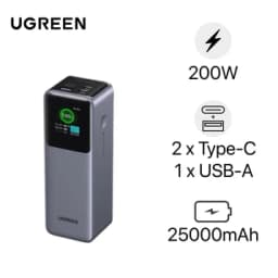 Pin sạc dự phòng Ugreen PB722 35525B 25000mAh 200W