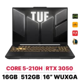ASUS TUF Gaming F16 FX607VJ-RL034W Intel Core 5 210H 2.2 GHz 16GB 512GB