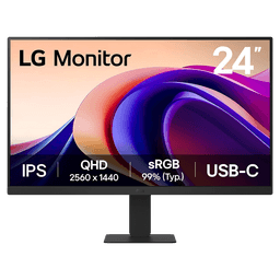 LG Màn hình 24U631A-B 23.8 inch QHD IPS/100Hz/USB Type-C 23.8"