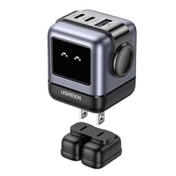 Củ sạc nhanh Ugreen Robot GaN 65W 3 cổng (2 Type C chuẩn PD/PPS + 1 USB-A)