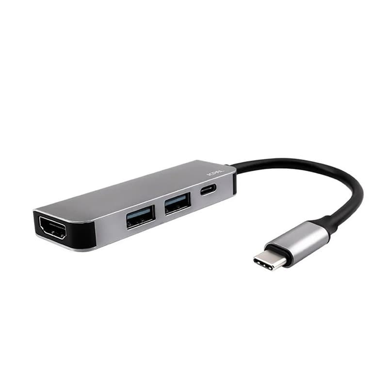 Cáp hub USB-C to HDMI JCPal màu xám