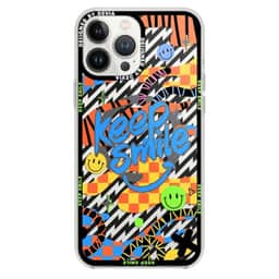 Ốp lưng bảo vệ iPhone 15 Pro Max Devia keep smile nhựa cứng hoa văn nhiều màu