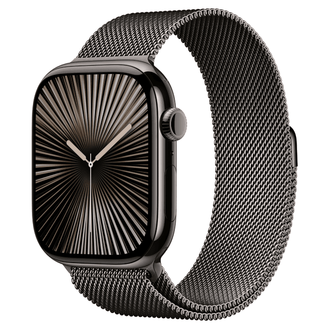 Apple Watch Series 10 GPS + Cellular 46mm Viền Titan Dây Milanese cỡ M/L 42mm
