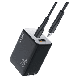 Bộ sạc nhanh 2 cổng 45W kèm cáp Type-C to Type-C 1M GaN CH06-048 Trusmi