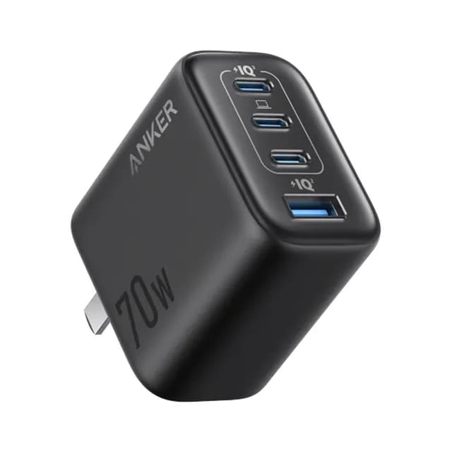 Củ sạc nhanh 4 cổng 70W (3 USB-C + USB-A) A121C Anker Zolo