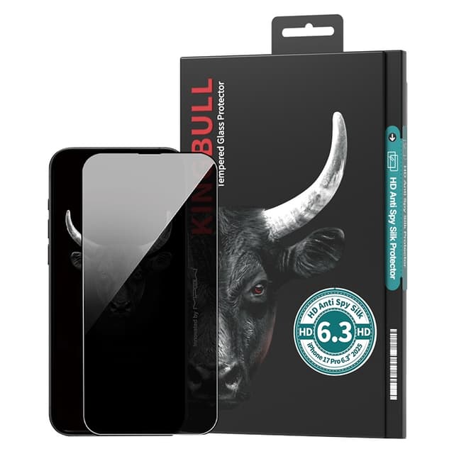 Miếng dán màn hình kính cường lực chống nhìn trộm iPhone 17 Pro/ iPhone 16 Pro Mipow