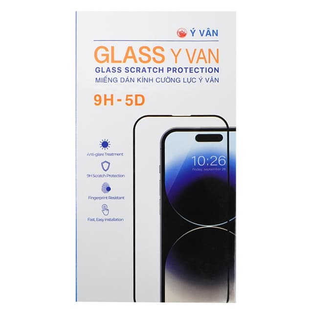Miếng dán màn hình kính cường lực iPhone 17 5D YVS