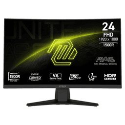 MSI Màn hình Cong Gaming MAG 244C/23.8inch FHD (1920x1080)/VA 180Hz/ Cong 1500R 23.6"