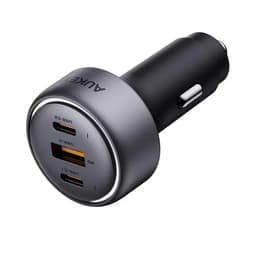 Tẩu sạc nhanh xe hơi 3 cổng 66W (2 USB-C + USB-A) CC-P1 Aukey