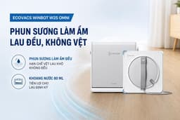 Robot lau kính Ecovacs W2S Omni