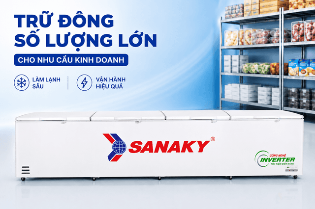 Sanaky Inverter 2000 lít VH-2399HY3 2000 lít