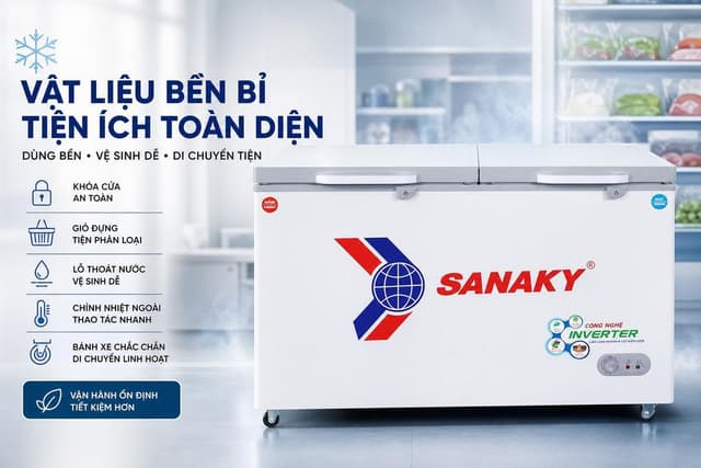 Sanaky Inverter 365 lít VH-5699W4K 365 lít