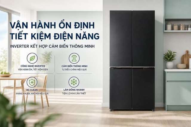 Panasonic Inverter 445 lít NR-XZ520CWKV 445 lít