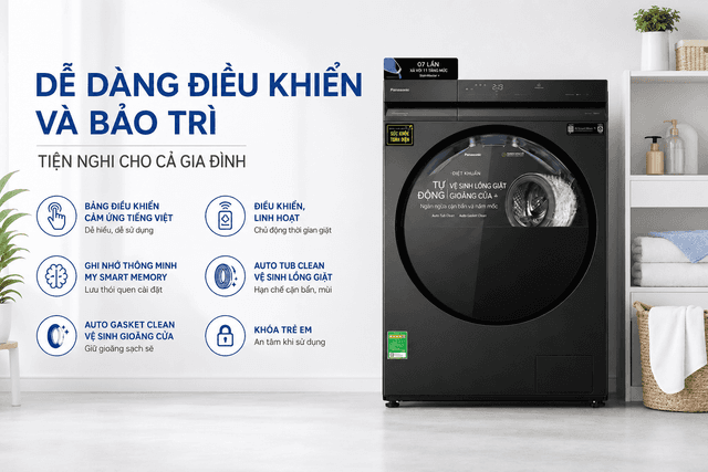Panasonic Inverter 12 kg NA-24VDW1BVT 12kg