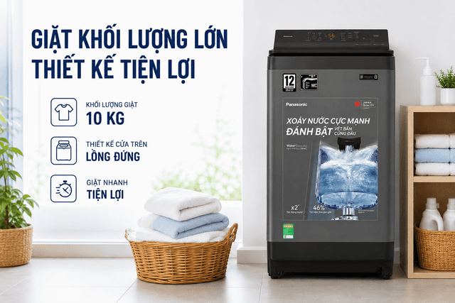Panasonic Inverter 10 kg NA-FJ100X1DV 10kg