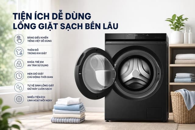 Panasonic Inverter giặt 10 kg - sấy 7 kg NA-S20DG1BVT 10kg