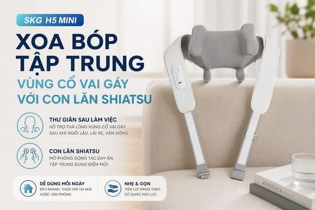 Máy massage cổ vai gáy SKG H5 Mini