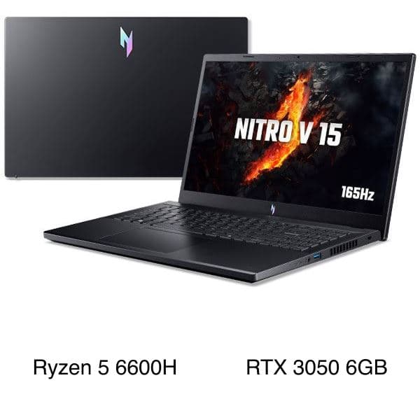Acer Nitro V 15 laptop gaming giá rẻ card RTX 3050