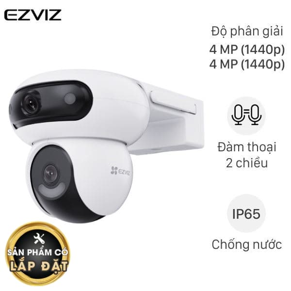 Camera IP Ngoài Trời 360 Độ Ezviz H90 Dual