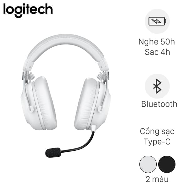 Tai nghe Bluetooth Chụp Tai Gaming Logitech Pro X 2
