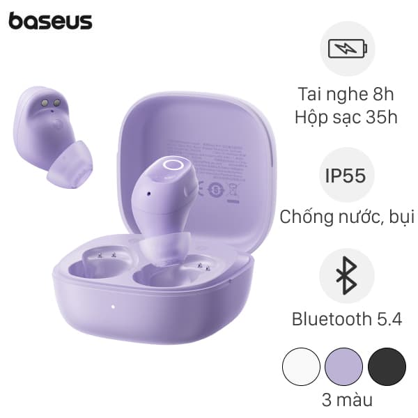 Tai nghe Bluetooth True Wireless Baseus Bass BD1