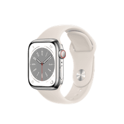 Apple Watch Series 8 - GPS + Cellular, 45mm - Viền thép dây cao su 45mm