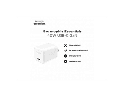Sạc mophie Essentials 40W USB-C GaN - 409917454
