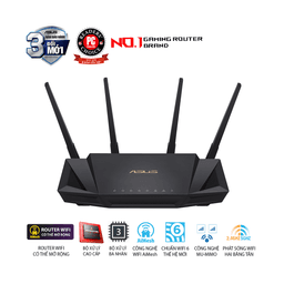 Bộ phát wifi ASUS RT-AX3000 (Gaming Router) Wifi AX3000 2 băng tần, router WiFi có thể mở rộng