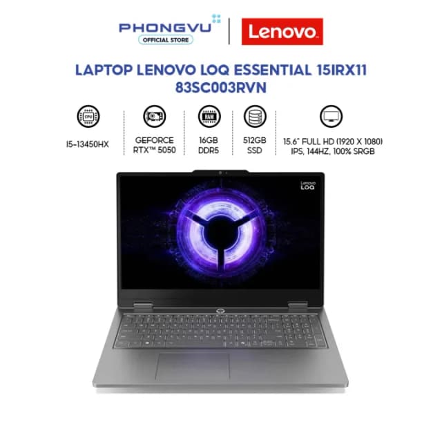 Lenovo LOQ Essential 15IRX11 - 83SC003RVN i5-13450HX 16GB 512GB
