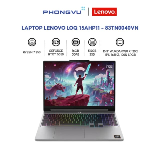 Lenovo LOQ 15AHP11 - 83TN0040VN Ryzen 7 250 16GB 512GB