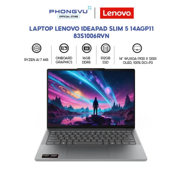 Lenovo IdeaPad Slim 5 14AGP11 - 83S1006RVN Ryzen AI 7 445 16GB 512GB