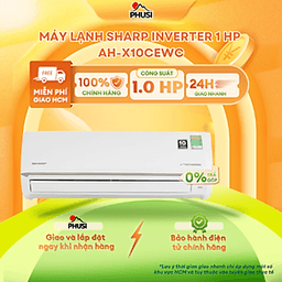 Sharp Inverter 1 HP AH-X10CEWC 9.000 BTU
