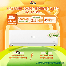 Máy lạnh Casper Inverter 2.5HP GC-24IS35