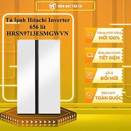 HRSN9713ESMGWVN - Tủ lạnh Hitachi Inverter 656 lít HRSN9713ESMGWVN CẤP ĐÔNG MỀM