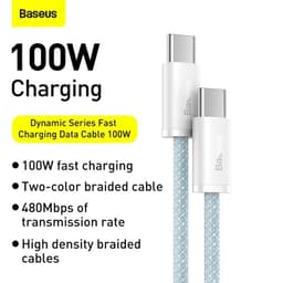 100W PD USB-C sang USB-C - Hỗ trợ sạc nhanh cho iPhone 15, MacBook, Samsung và các thiết bị tương thích khác.